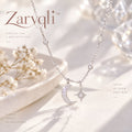 Zarvqli™ Silver-Tone Crescent Moon & Star Charm Necklace view 1